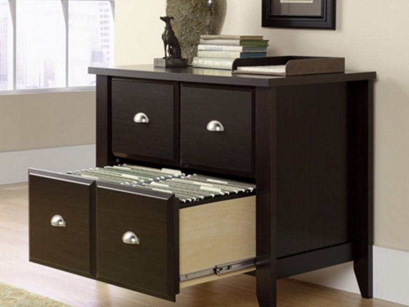 3 Drawer File Cabinet Black