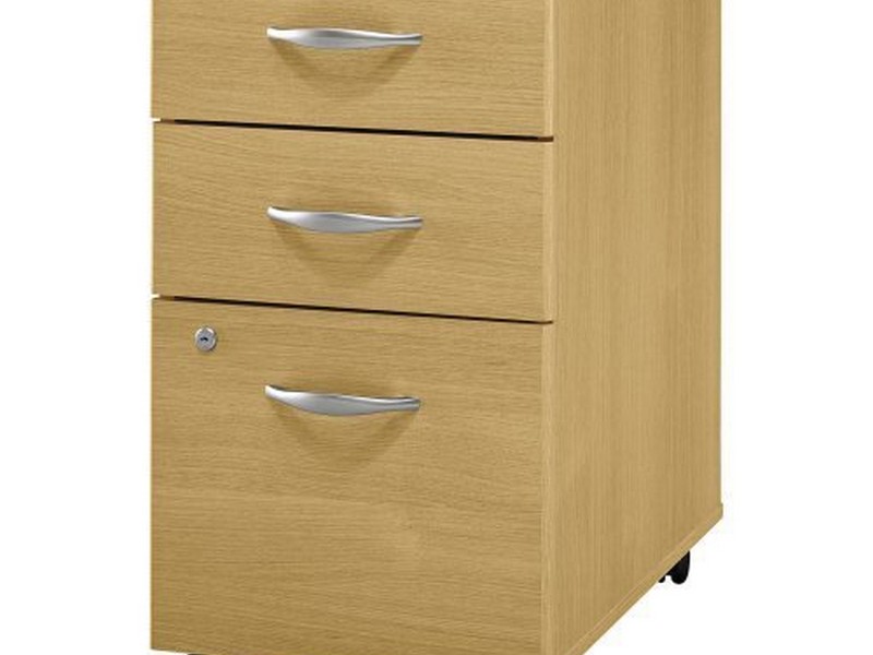 3 Drawer Wood File Cabinet