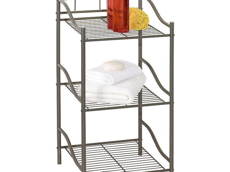 3 Shelf Bathroom Storage Tower