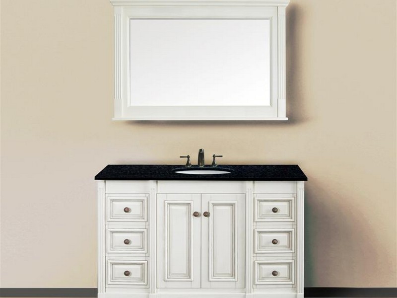 30 Inch Antique White Bathroom Vanity