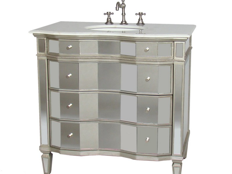 30 Inch White Bathroom Vanity With Marble Top