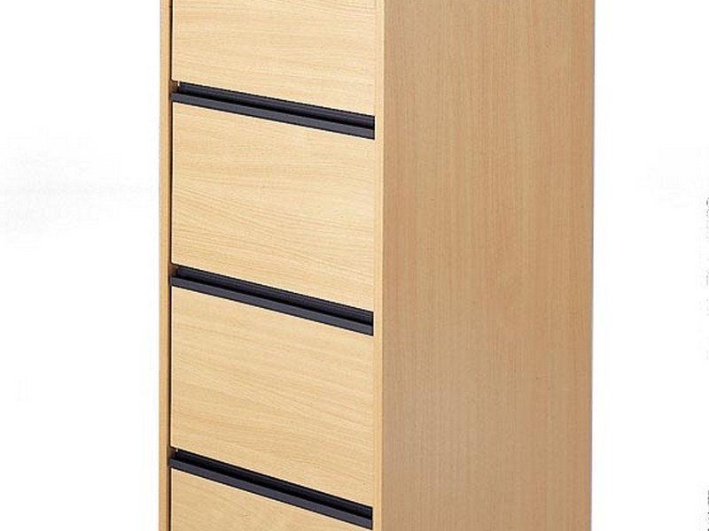 4 Drawer Wood File Cabinet