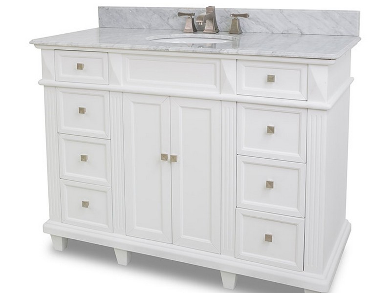 48 Inch White Bathroom Vanity With Top