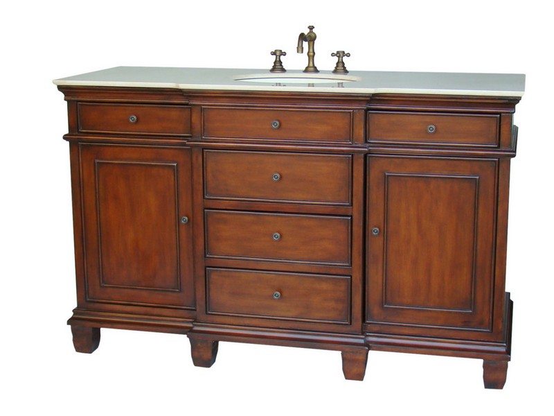 55 Inch Bathroom Vanity Single Sink