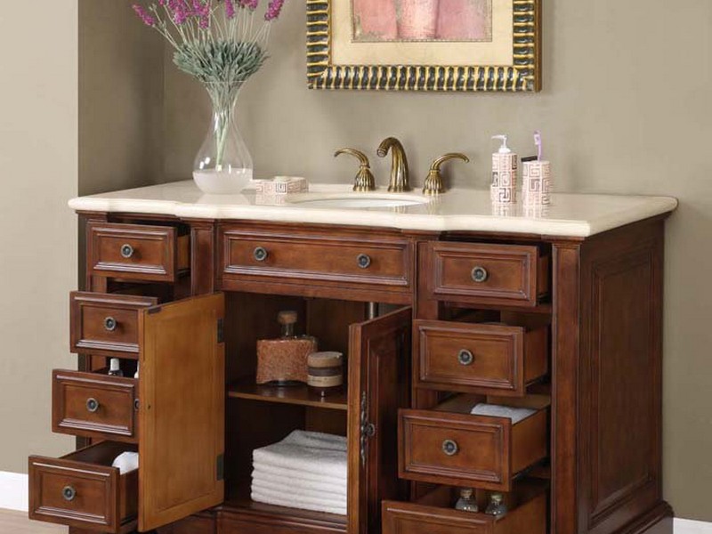 58 Inch Bathroom Vanity Cabinet