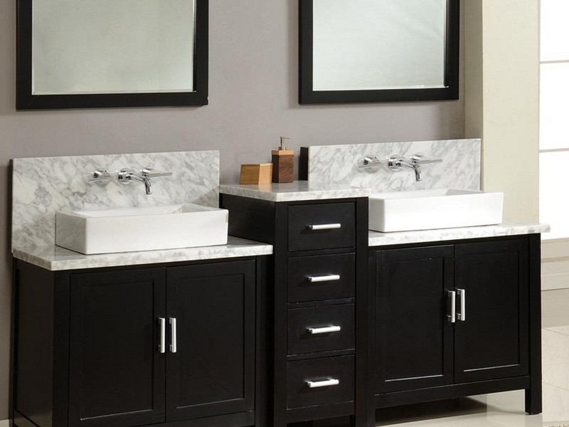 60 Double Sink Bathroom Vanity Cabinet