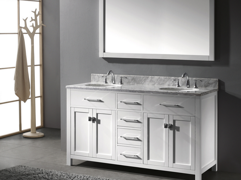 60 Double Sink Bathroom Vanity Top