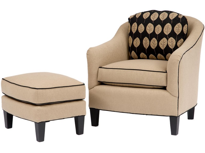 Accent Chair With Ottoman