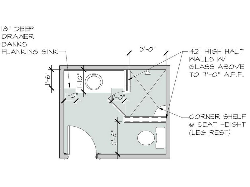 Ada Bathroom Layouts Residential