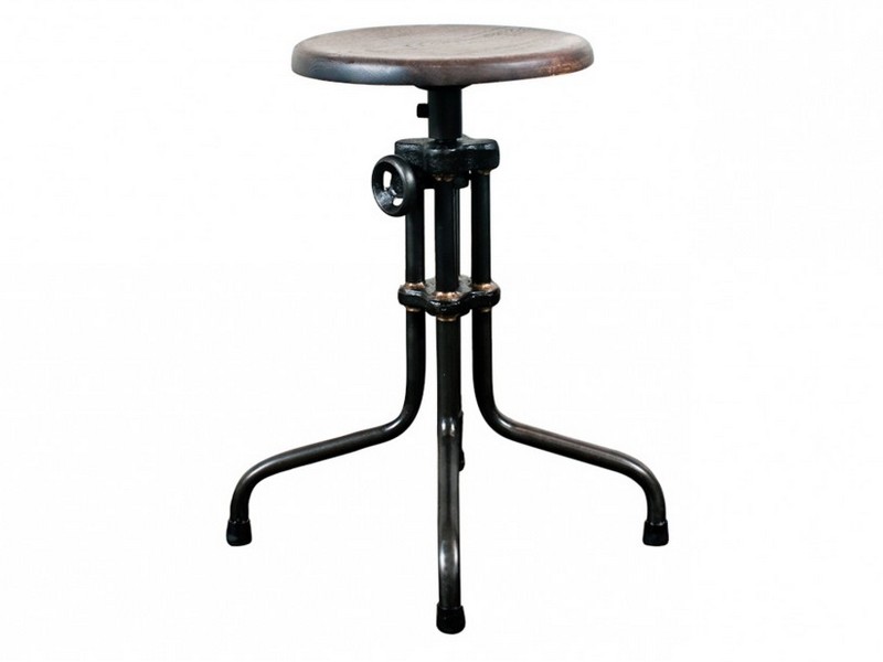 Adjustable Wood Bar Stools