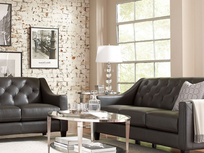 Alessia Leather Sofa Living Room Furniture Collection