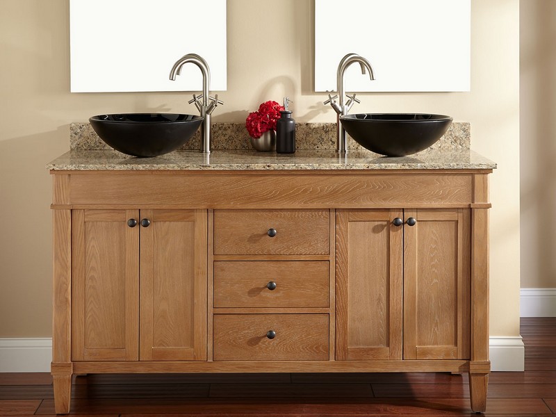 Antique Double Sink Bathroom Vanities