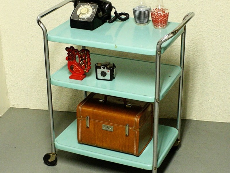 Antique Serving Carts On Wheels