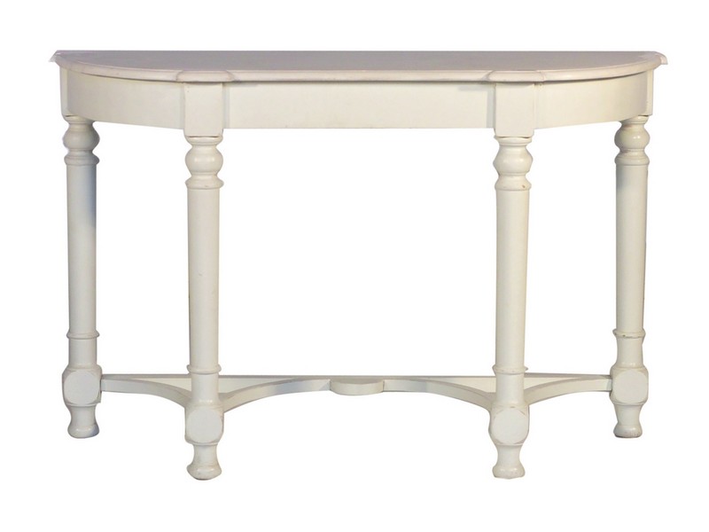 Antique White Console Table