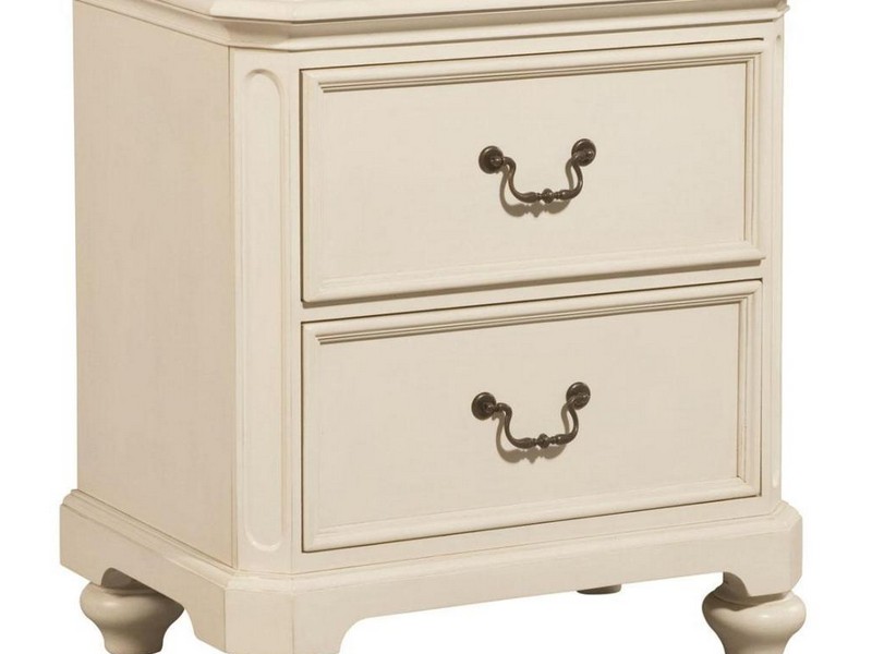 Antique White Nightstand