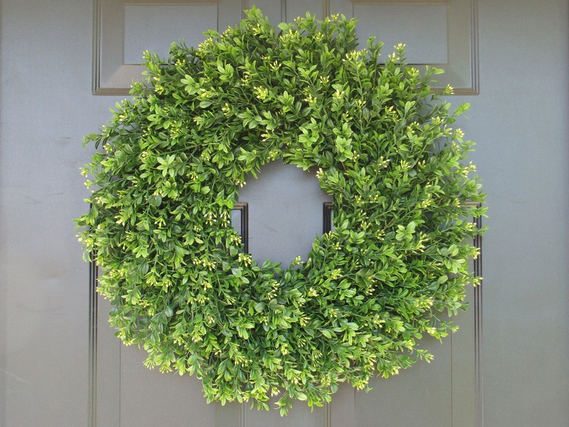 Artificial Boxwood Wreath