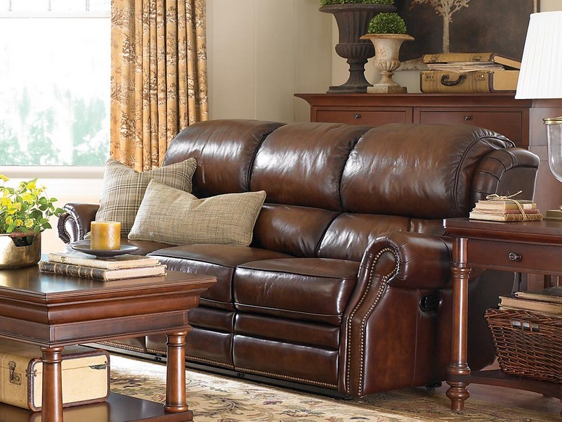 Ashley Leather Reclining Sofa