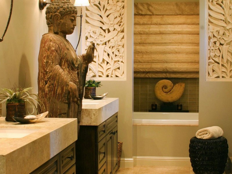 Asian Themed Bathroom Decor