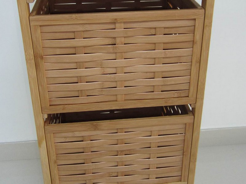 Bamboo Bathroom Storage Shelf