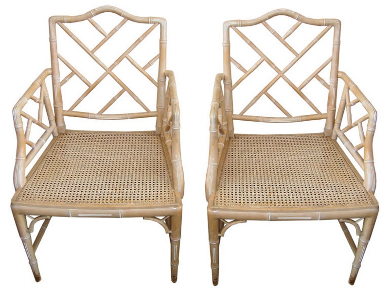 Bamboo Chippendale Chairs