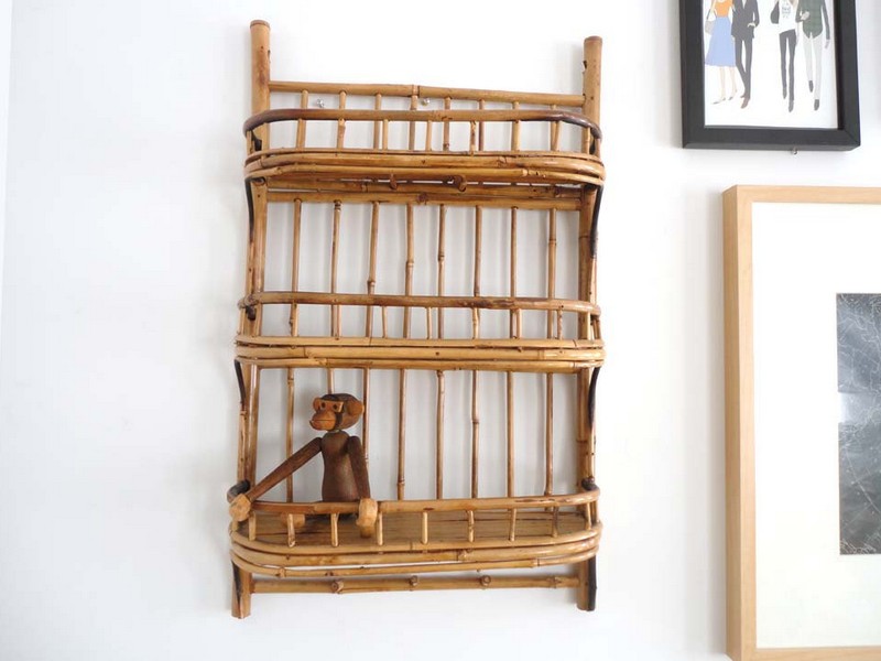 Bamboo Wall Shelf