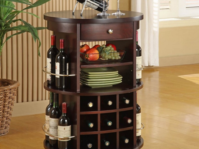 Bar Cart With Wine Rack