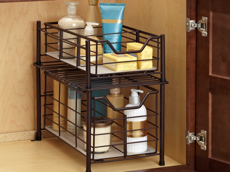 Bathroom Counter Shelf Organizer