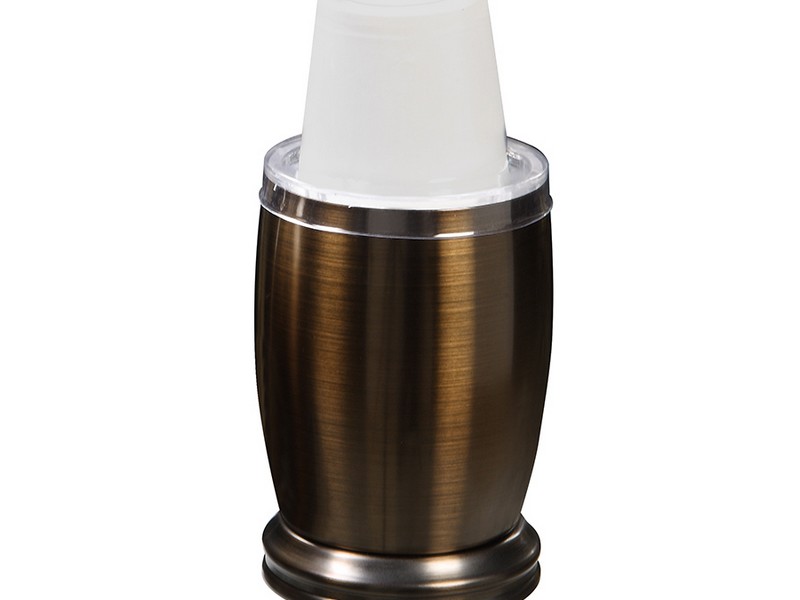 Bathroom Cup Dispenser Bronze