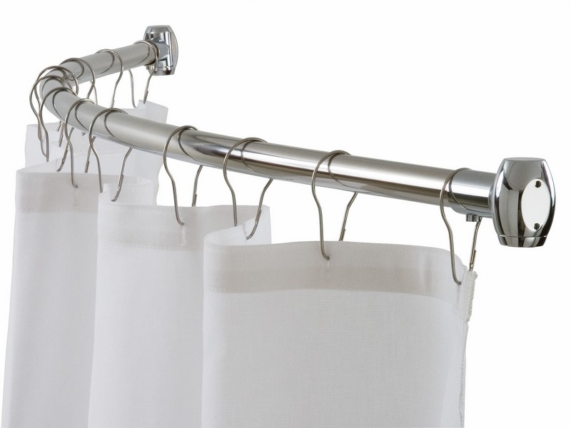 Bathroom Curtain Rods Curved