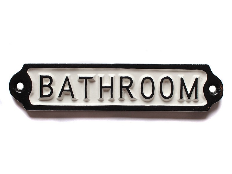 Bathroom Door Signs Vintage