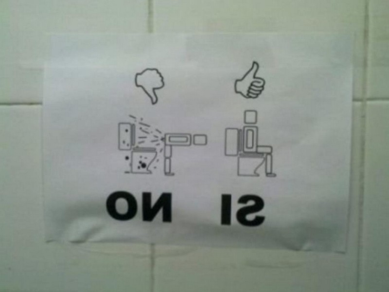 Bathroom Etiquette Signs Funny
