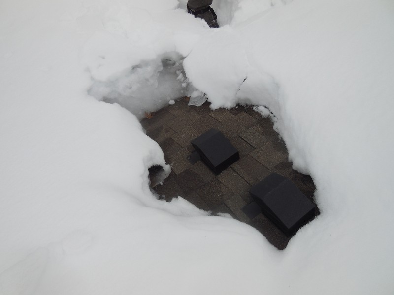 Bathroom Fan Roof Vent Snow