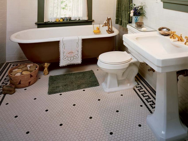 Bathroom Floor Tile Patterns With Border