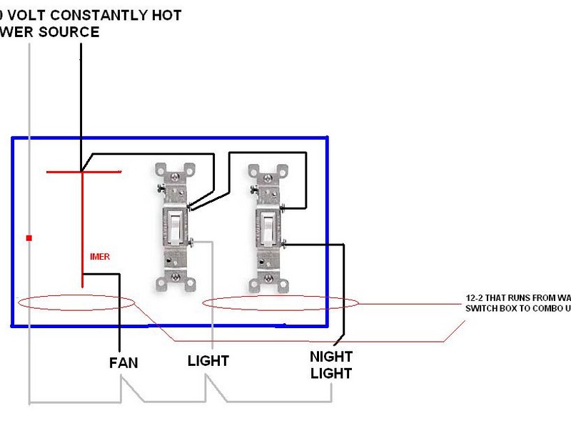 Bathroom Heater Fan Light Wiring