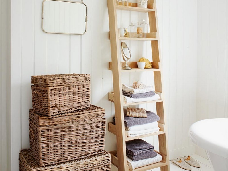 Bathroom Ladder Shelf