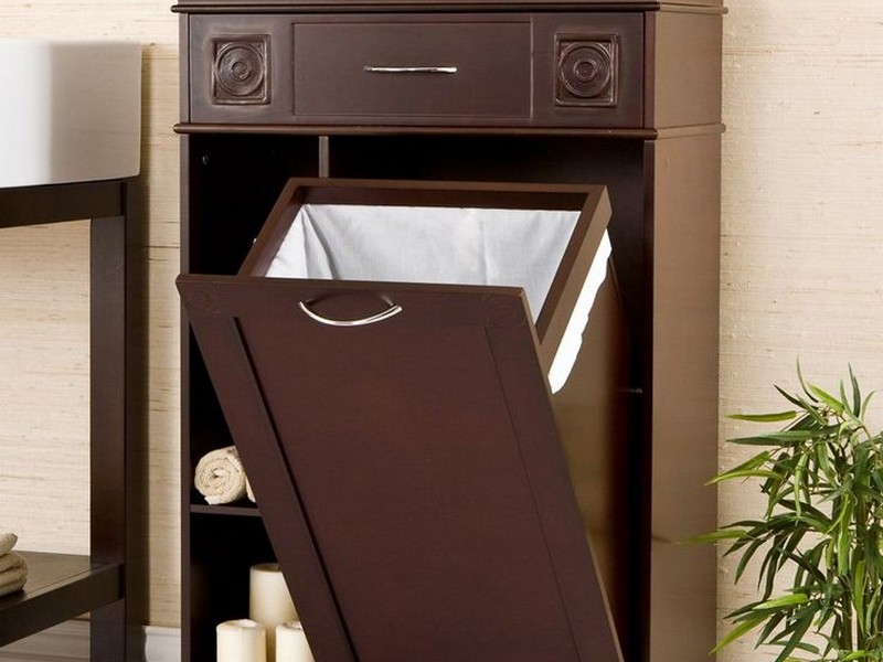 Bathroom Linen Cabinet With Hamper