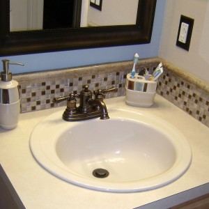 Bathroom Sink Backsplash Tile