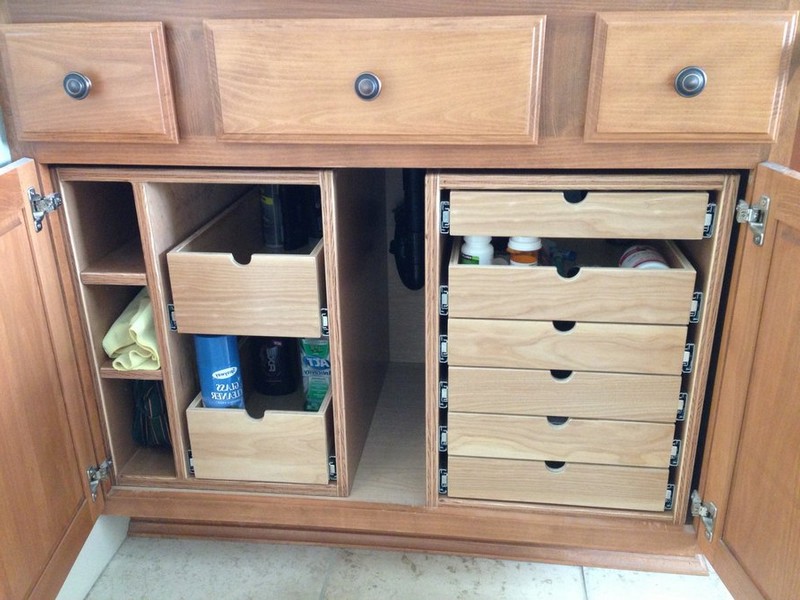 Bathroom Sink Cabinet Organizer