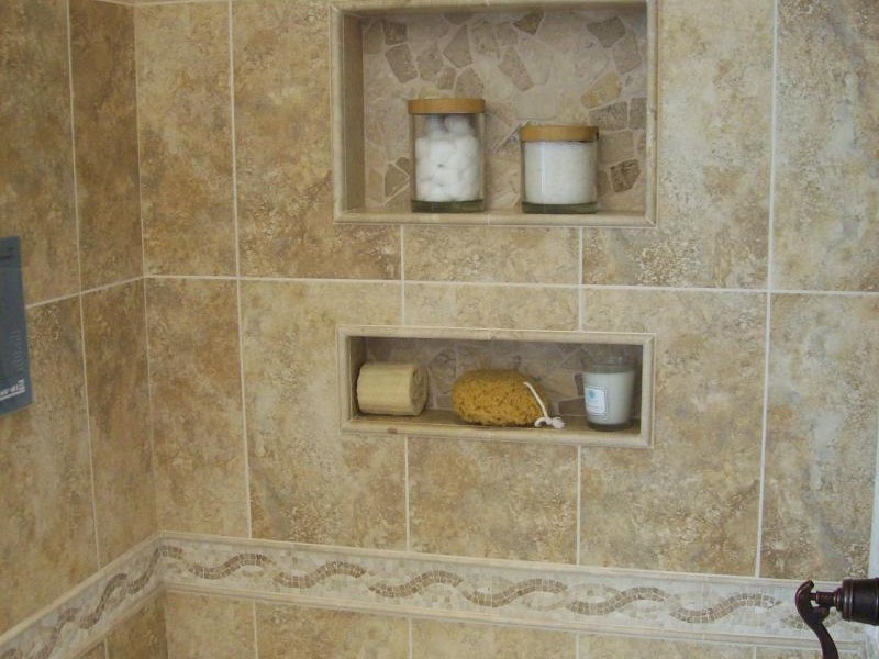 Bathroom Tile Shower Shelves