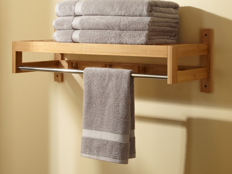 Bathroom Towel Racks With Shelf