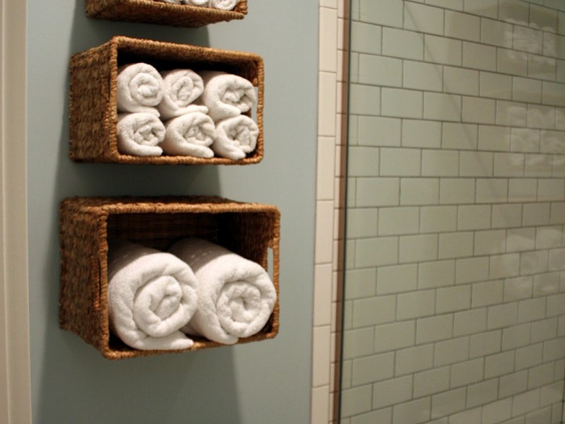 Bathroom Towel Shelf With Hooks