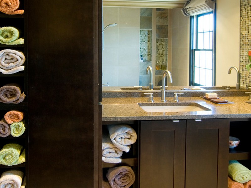 Bathroom Towel Storage Cabinet