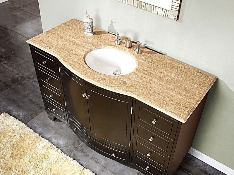 Bathroom Vanities Single Sink 55 Inches