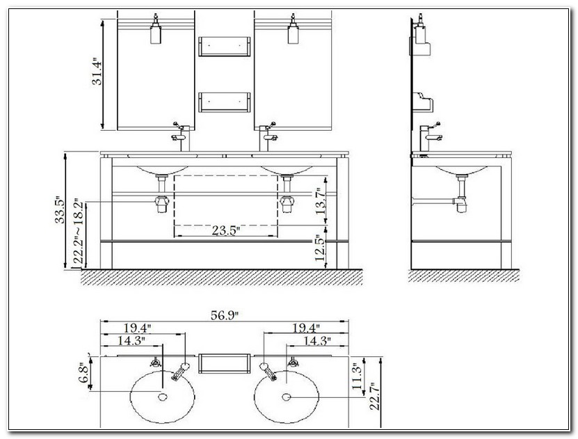 Bathroom Vanity Height And Depth