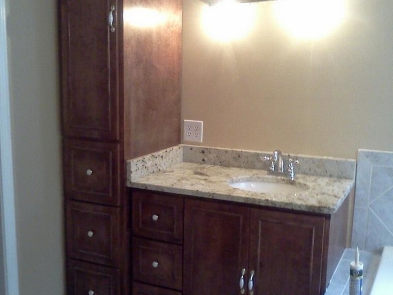 Bathroom Vanity With Linen Closet