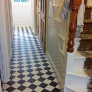 Bathroom Vinyl Flooring Black And White