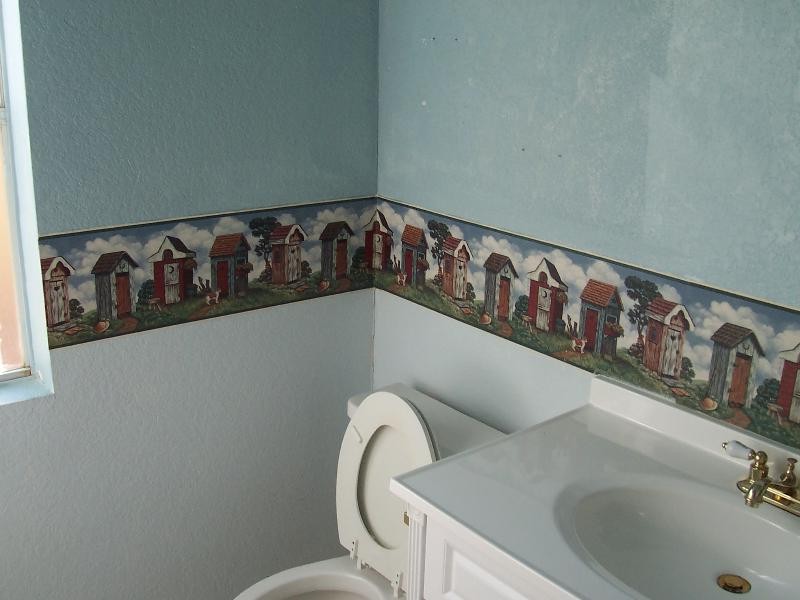 Bathroom Wallpaper Border Ideas