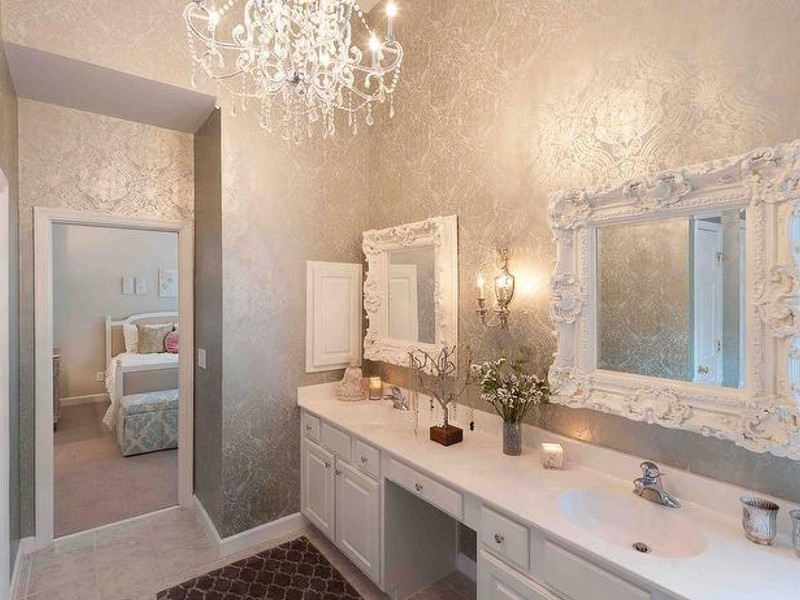 Bathroom Wallpaper Decorating Ideas