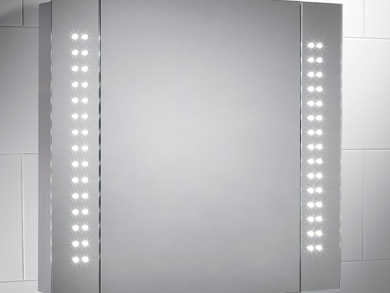 Battery Powered Illuminated Bathroom Mirrors