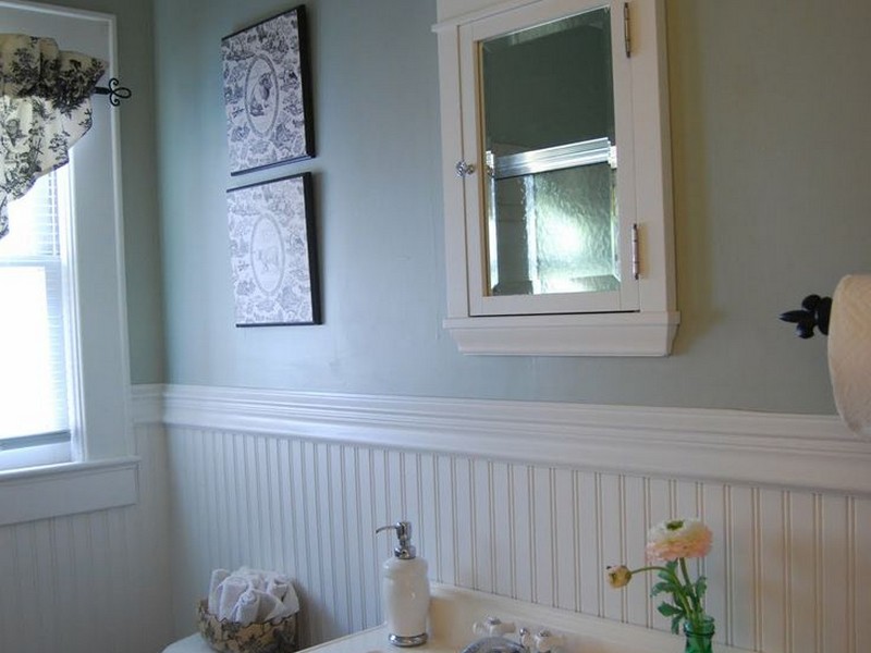 Beadboard Wainscot Bathroom